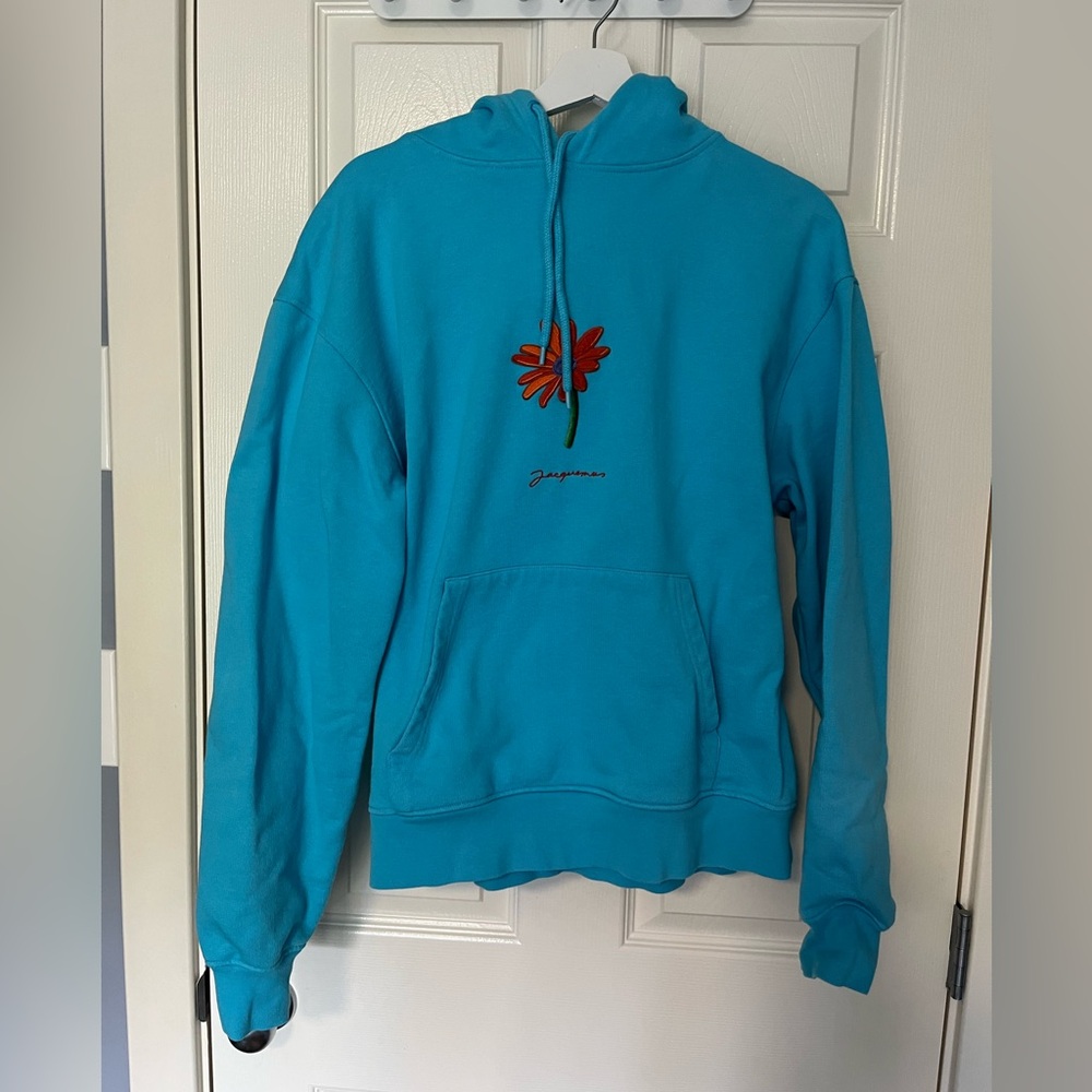 Jacquemus blue daisy hoodie - size M